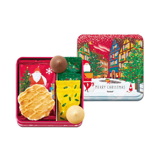 クリスマスクッキーアソート（缶）ゴンチャロフ-クリスマス特集2022-