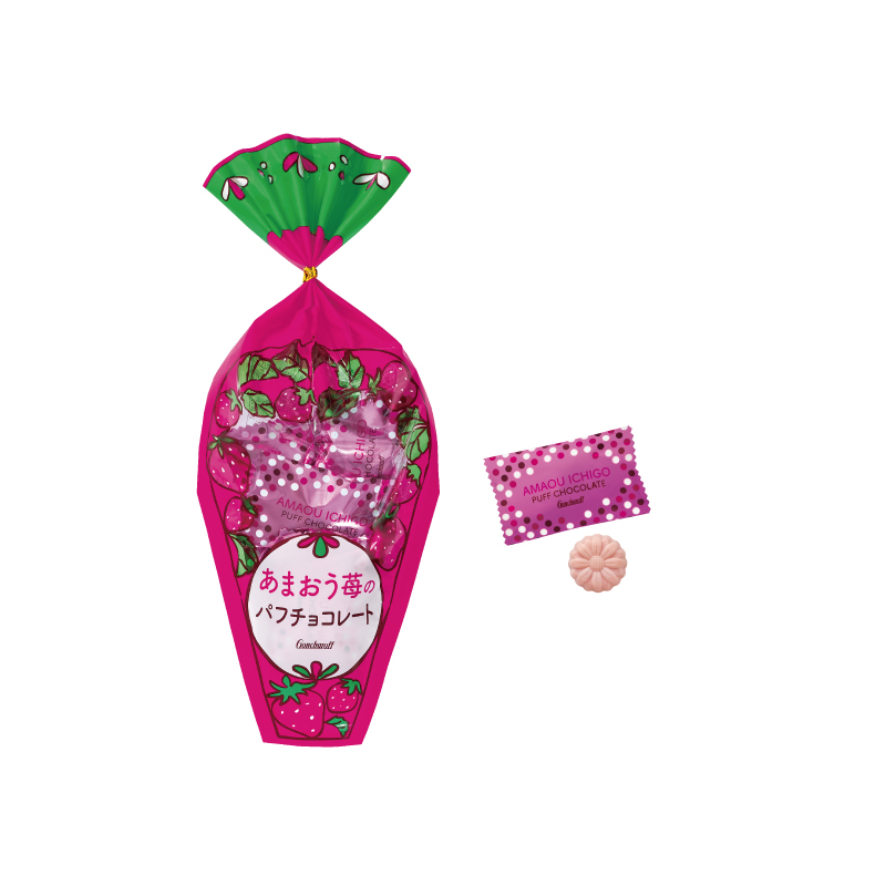 あまおう苺のパフチョコレート 31g（6個）3袋セット