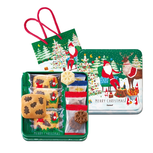 クリスマスチョコレート＆クッキー（缶）ゴンチャロフ-クリスマス特集2022-