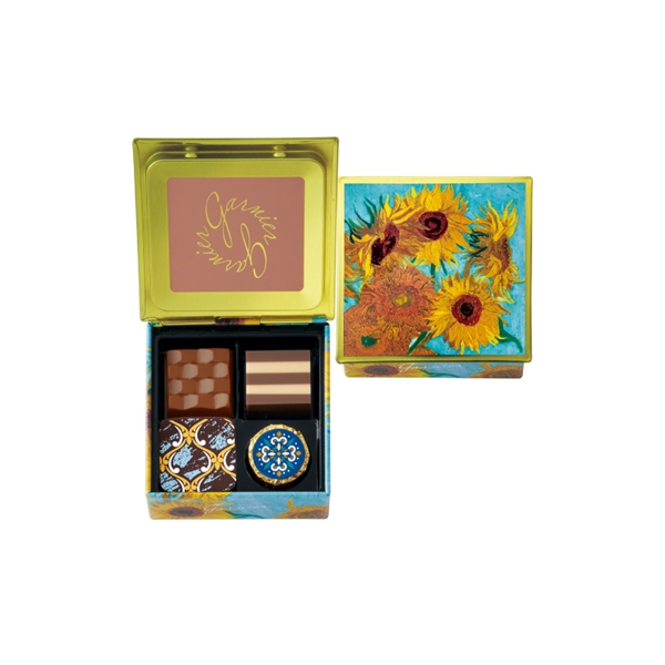 902 ガルニエ B 4個 ガルニエ バレンタイン2026 チョコレート アート缶