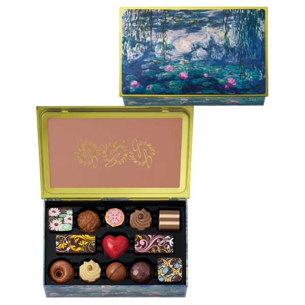 910 ガルニエ J 13個 ガルニエ バレンタイン2026 チョコレート アート缶