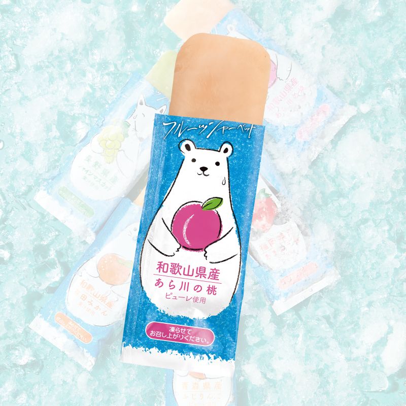 氷らせバー（あら川の桃）［ゴンチャロフ］ シャーベット　単品
